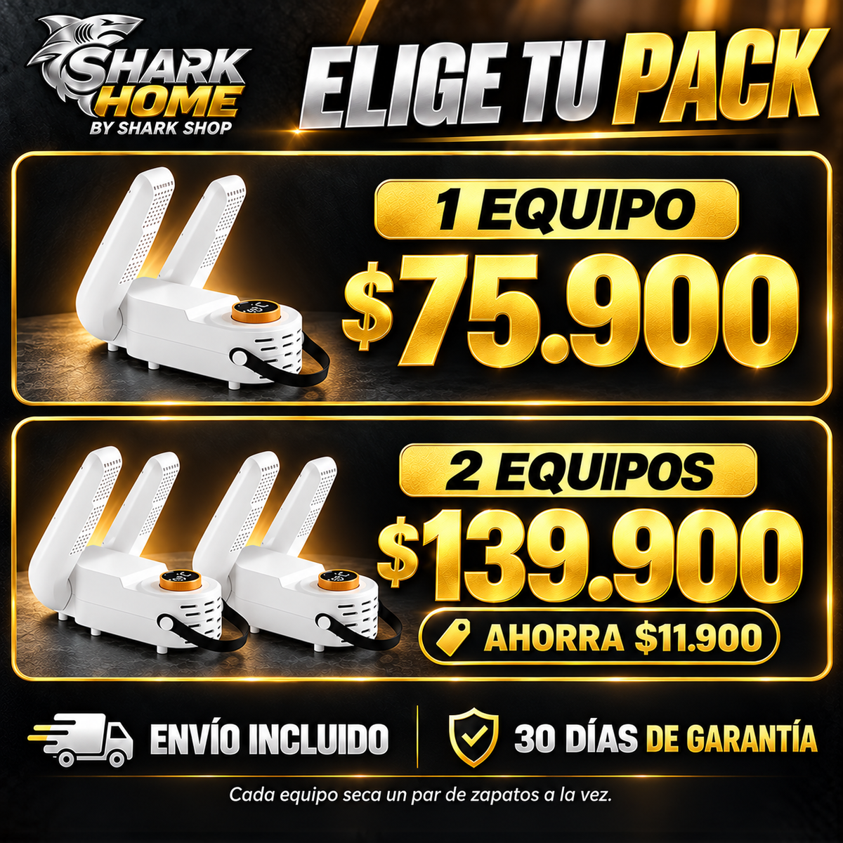 Secador Eléctrico de Zapatos Plegable PRO