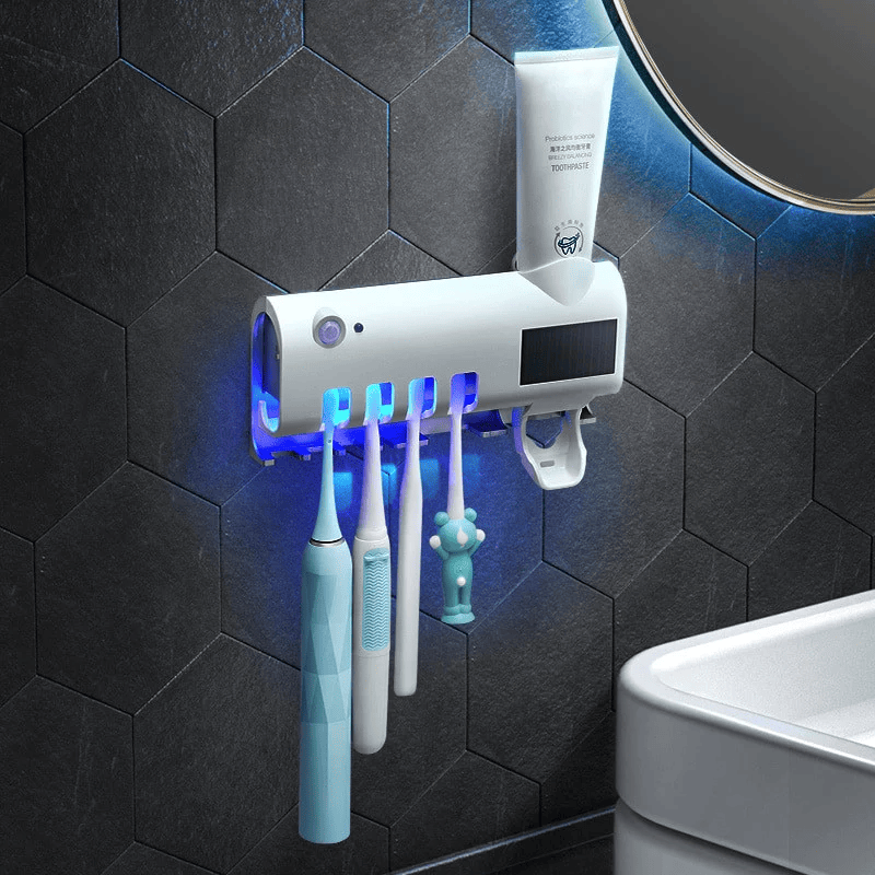 CLEANTOOTHBRUSH®️ Soporte Esterilizador UV 3 en 1