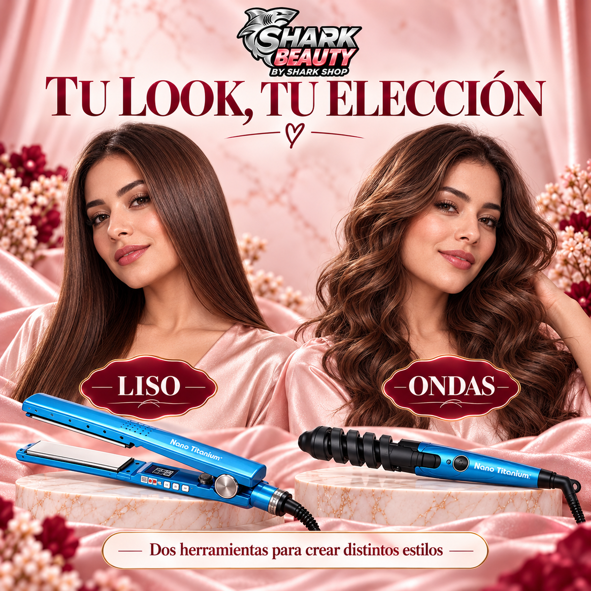 Combo BellaStyle®: Plancha Digital + Rizador + Peine