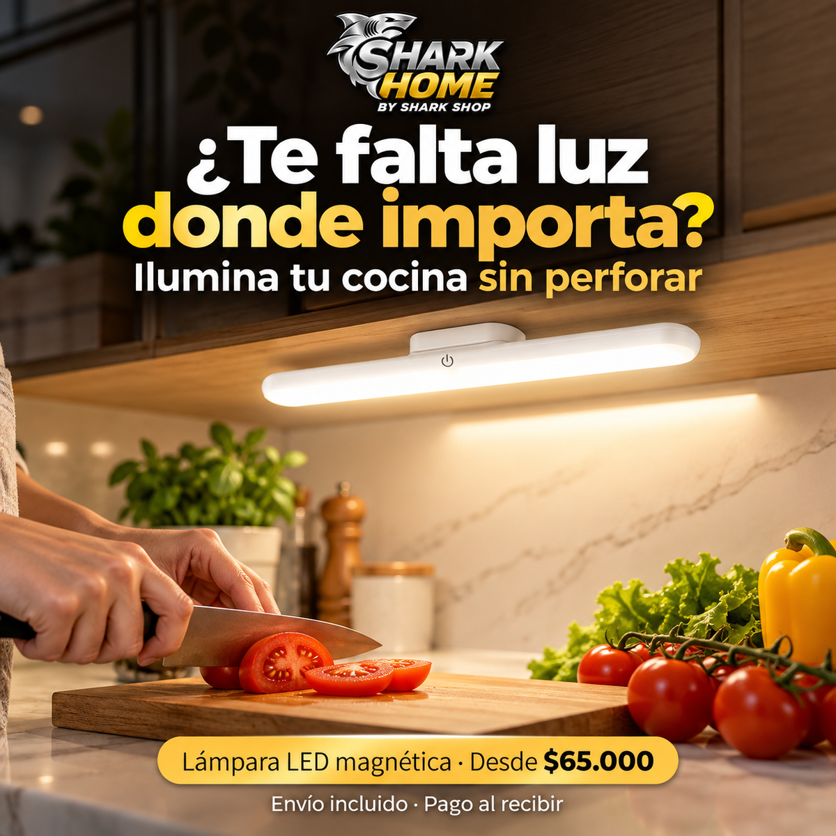 Lámpara LED Magnética Recargable