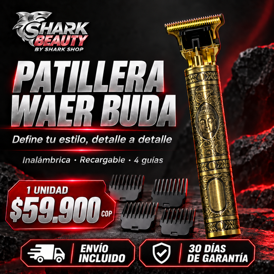 Afeitadora Inalámbrica WAER Buda + 4 Guías