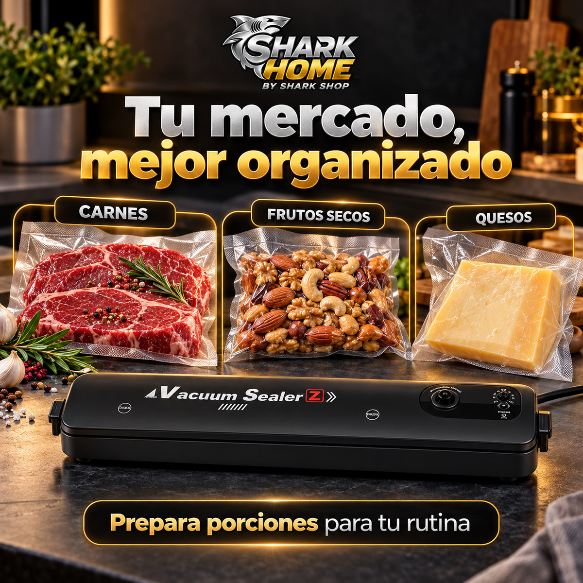 Selladora al Vacío FreshSeal®  + 100 Bolsas
