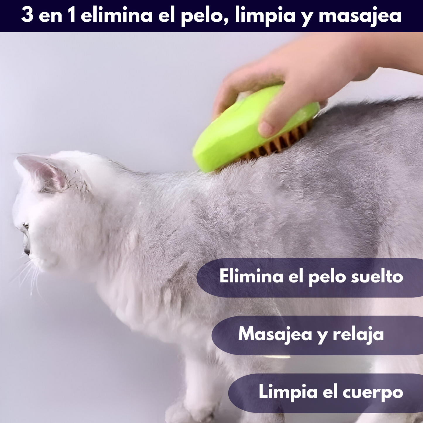 BRUSH PRO®️ Cepillo vaporizador para perros y gatos